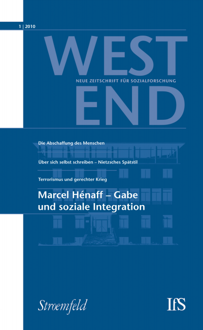 Cover of Volume: WestEnd Volume 7 (2010), Edition 1