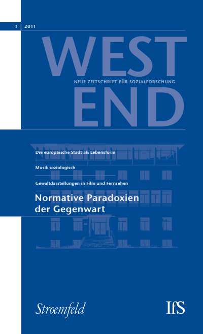 Cover of Volume: WestEnd Volume 8 (2011), Edition 1