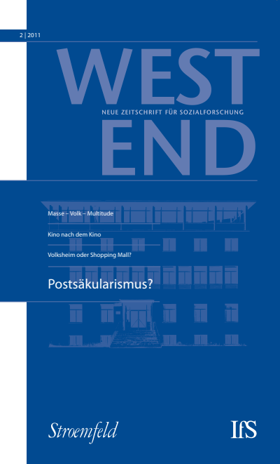 Cover of Volume: WestEnd Volume 8 (2011), Edition 2