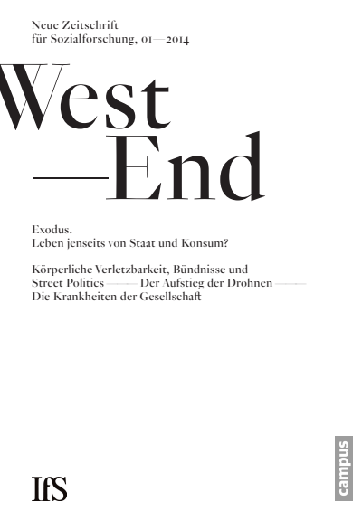 Cover of Volume: WestEnd Volume 11 (2014), Edition 1