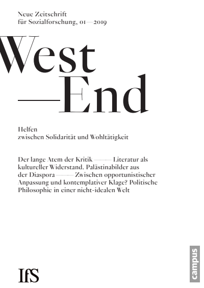Cover of Volume: WestEnd Volume 16 (2019), Edition 1