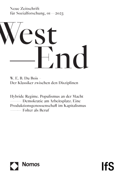 Cover of Volume: WestEnd Volume 20 (2023), Edition 1