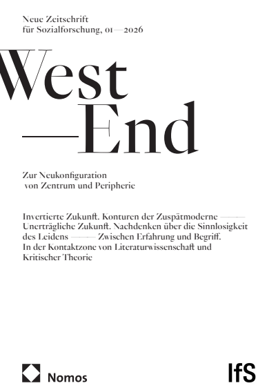 Cover der Ausgabe: WestEnd Jahrgang 23 (2026), Heft 1