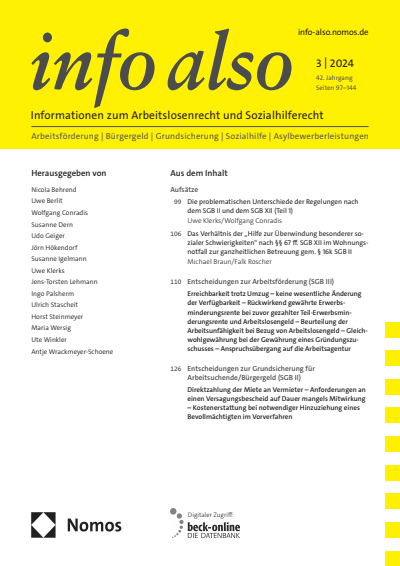 Cover der Ausgabe: info also Jahrgang 42 (2024), Heft 3