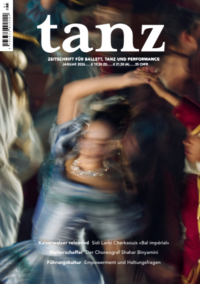 Cover der Ausgabe: tanz Jahrgang 17 (2026), Heft 1