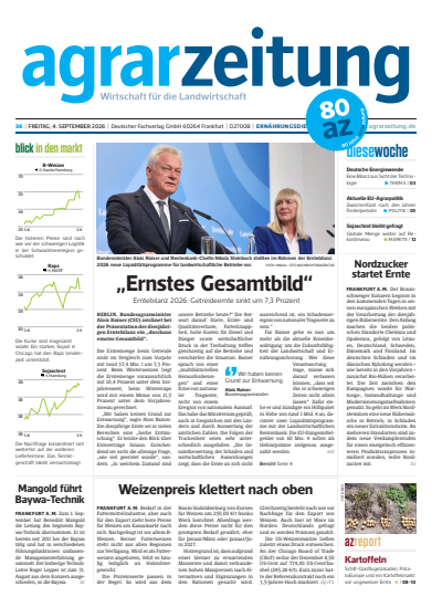 Cover der Ausgabe: agrarzeitung Jahrgang 81 (2026), Heft 36