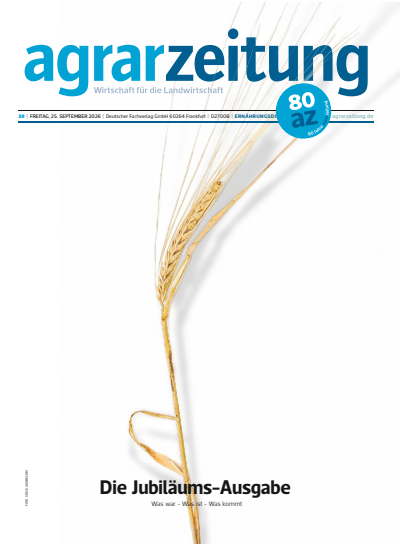 Cover der Ausgabe: agrarzeitung Jahrgang 81 (2026), Heft 39