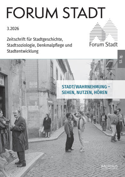 Cover der Ausgabe: Forum Stadt Jahrgang 53 (2026), Heft 3