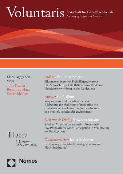 Cover of Volume: Voluntaris Volume 5 (2017), Edition 1