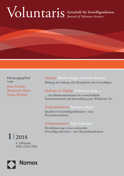 Cover of Volume: Voluntaris Volume 6 (2018), Edition 1