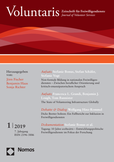 Cover of Volume: Voluntaris Volume 7 (2019), Edition 1