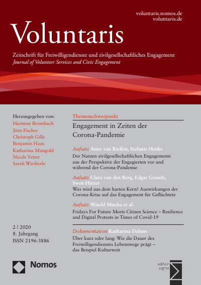 Cover of Volume: Voluntaris Volume 8 (2020), Edition 2