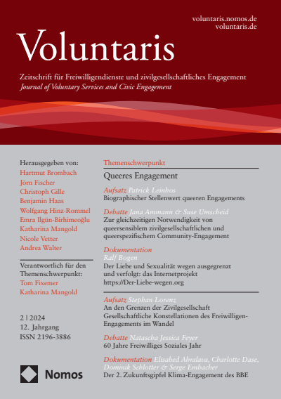Cover of Volume: Voluntaris Volume 12 (2024), Edition 2