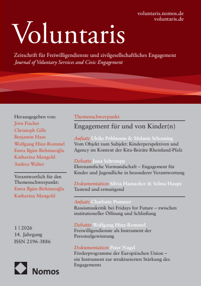 Cover of Volume: Voluntaris Volume 14 (2026), Issue 1