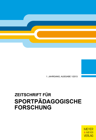 Cover of Volume: ZSF Zeitschrift für sportpädagogische Forschung Volume 1 (2013), Edition 1