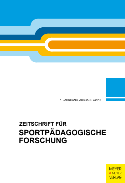 Cover of Volume: ZSF Zeitschrift für sportpädagogische Forschung Volume 1 (2013), Edition 2