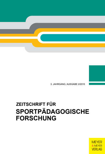 Cover of Volume: ZSF Zeitschrift für sportpädagogische Forschung Volume 3 (2015), Edition 2