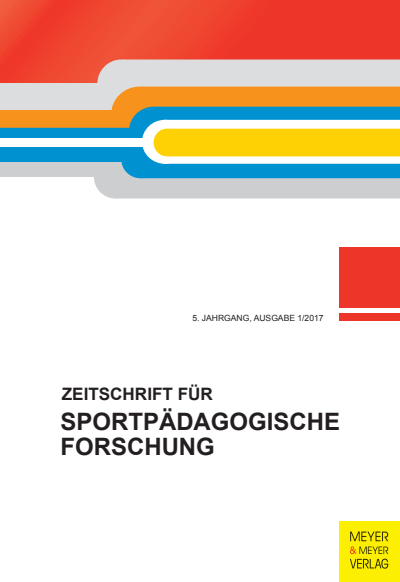 Cover of Volume: ZSF Zeitschrift für sportpädagogische Forschung Volume 5 (2017), Edition 1