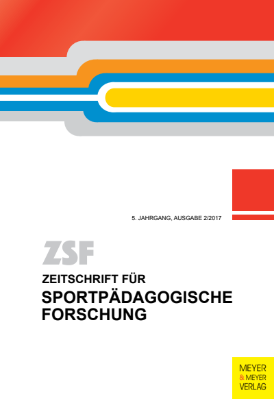 Cover of Volume: ZSF Zeitschrift für sportpädagogische Forschung Volume 5 (2017), Edition 2