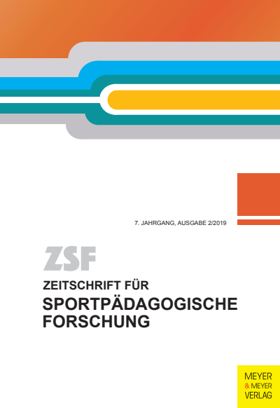 Cover of Volume: ZSF Zeitschrift für sportpädagogische Forschung Volume 7 (2019), Edition 2