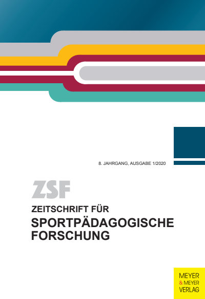 Cover of Volume: ZSF Zeitschrift für sportpädagogische Forschung Volume 8 (2020), Edition 1