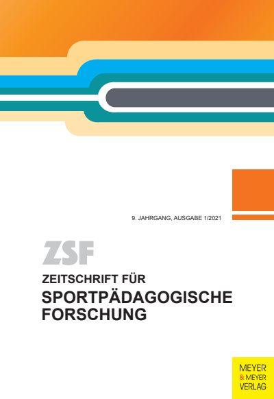 Cover of Volume: ZSF Zeitschrift für sportpädagogische Forschung Volume 9 (2021), Edition 1