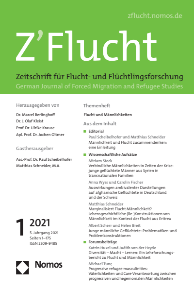 Cover of Volume: Z'Flucht. Zeitschrift für Flucht- und Flüchtlingsforschung Volume 5 (2021), Edition 1