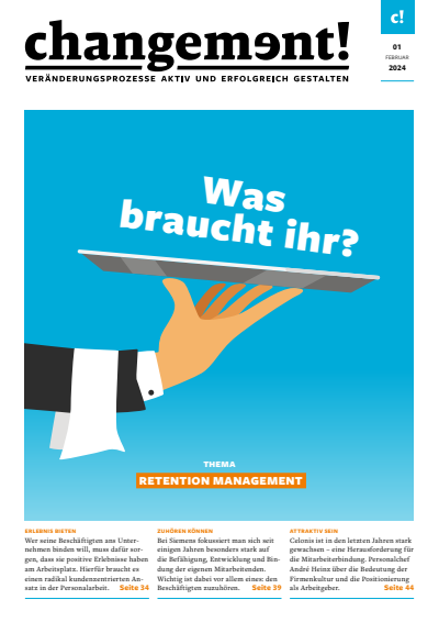 Cover der Ausgabe: changement! Jahrgang 8 (2024), Heft 1