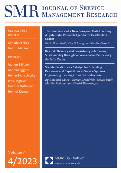 Cover of Volume: SMR - Journal of Service Management Research Volume 7 (2023), Edition 4
