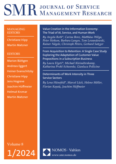 Cover of Volume: SMR - Journal of Service Management Research Volume 8 (2024), Edition 1