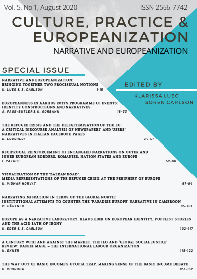 Cover der Ausgabe: Culture, Practice & Europeanization Jahrgang 5 (2020), Heft 1