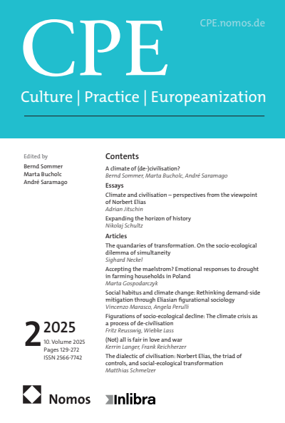 Cover der Ausgabe: Culture, Practice & Europeanization Jahrgang 10 (2025), Heft 2