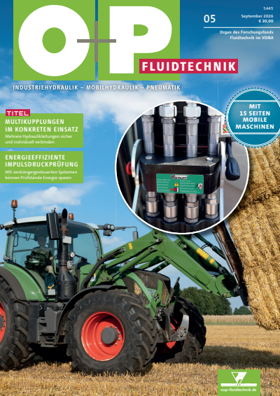 Cover der Ausgabe: O+P Fluidtechnik Jahrgang 70 (2026), Heft 5