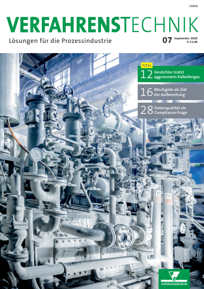 Cover der Ausgabe: Verfahrenstechnik Jahrgang 60 (2026), Heft 07