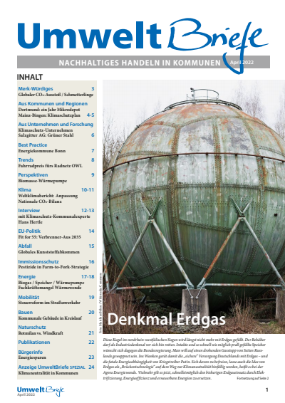 Cover of Volume: UmweltBriefe Volume 26 (2022), Edition 4