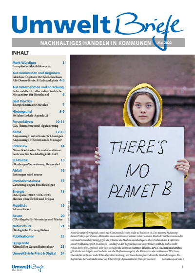 Cover of Volume: UmweltBriefe Volume 26 (2022), Edition 5