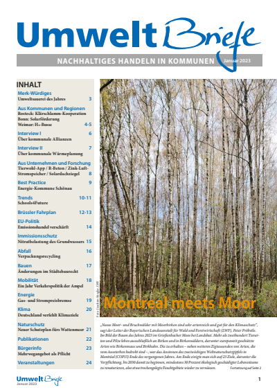Cover of Volume: UmweltBriefe Volume 27 (2023), Edition 1