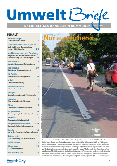 Cover of Volume: UmweltBriefe Volume 27 (2023), Edition 5