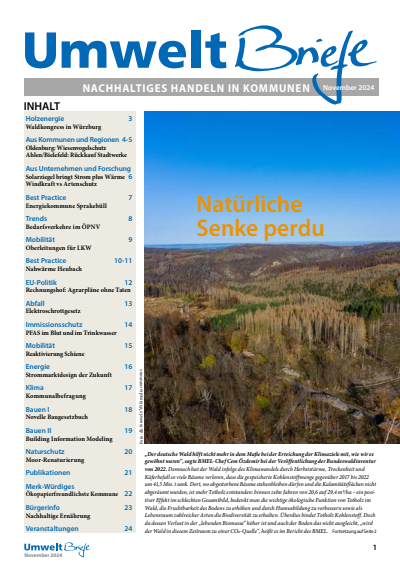 Cover of Volume: UmweltBriefe Volume 28 (2024), Edition 11