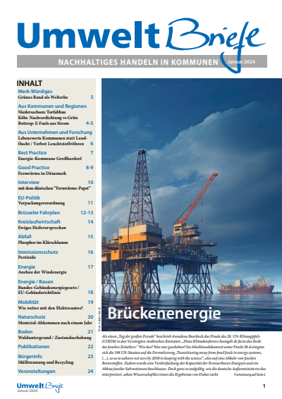 Cover of Volume: UmweltBriefe Volume 28 (2024), Edition 1