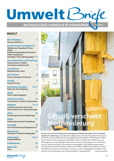 Cover der Ausgabe: UmweltBriefe Jahrgang 30 (2026), Heft 6
