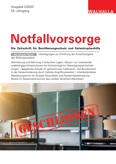 Cover of Volume: Notfallvorsorge Volume 53 (2022), Edition 2
