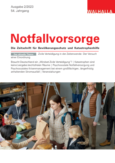 Cover of Volume: Notfallvorsorge Volume 54 (2023), Edition 2