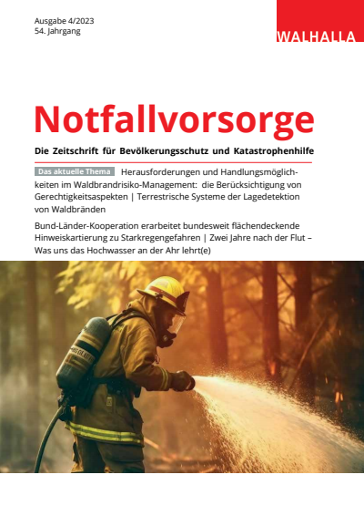 Cover of Volume: Notfallvorsorge Volume 54 (2023), Edition 4
