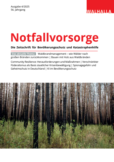 Cover der Ausgabe: Notfallvorsorge Jahrgang 56 (2025), Heft 4