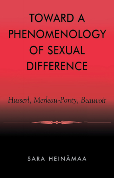 Cover of book: Toward a Phenomenology of Sexual Difference