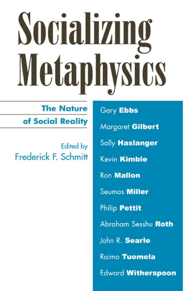 Cover of book: Socializing Metaphysics