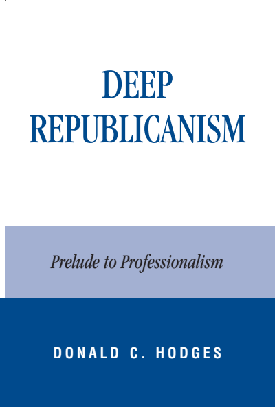 Cover des Buchs: Deep Republicanism