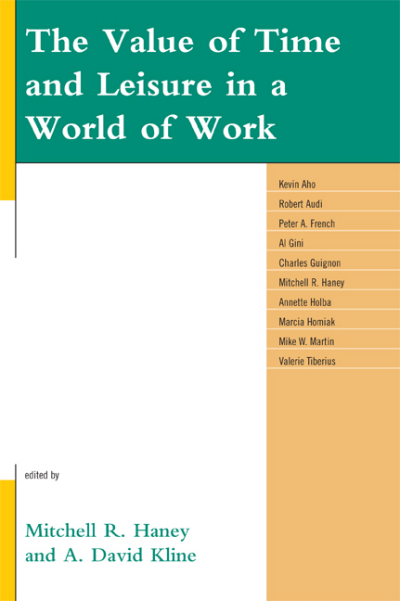 Cover of book: The Value of Time and Leisure in a World of Work