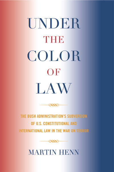Cover des Buchs: Under the Color of Law